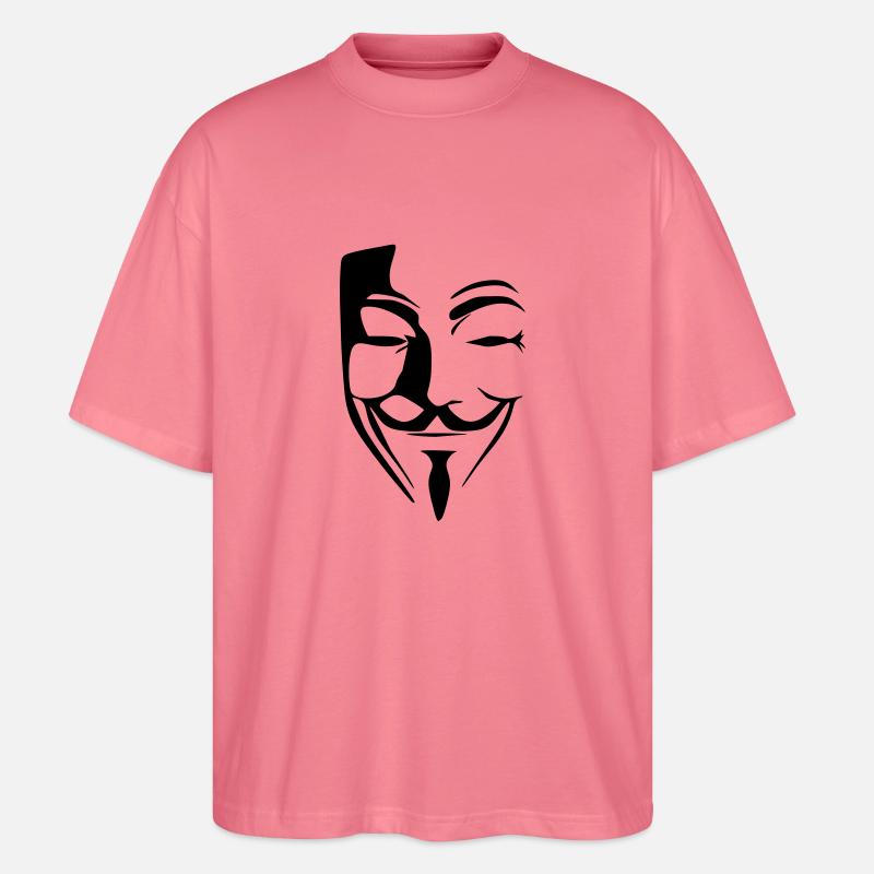 anónimo anonymous - Stanley/Stella Oversized Unisex Bio T-Shirt Blaster 2.0 - Pink 