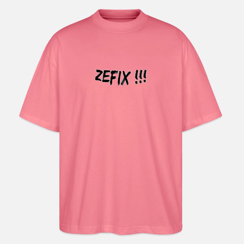 Zefix - Stanley/Stella Oversized Unisex Bio T-Shirt Blaster 2.0 - Pink 