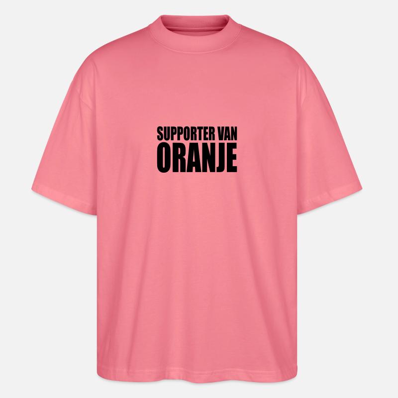 Supporter van oranje - Stanley/Stella Oversized Unisex Bio T-Shirt Blaster 2.0 - Pink 