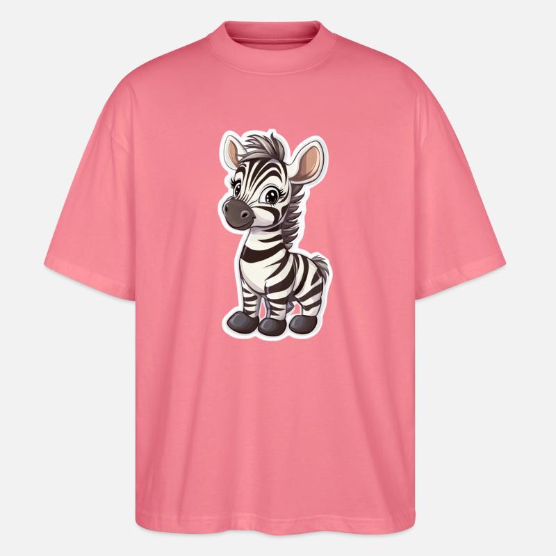 Zebra - Stanley/Stella Oversized Unisex Bio T-Shirt Blaster 2.0 - Pink 