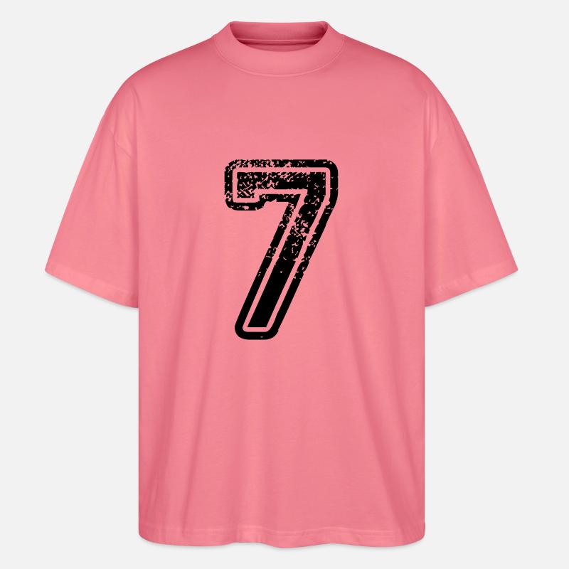 7 - Nummer - Stanley/Stella Oversized Unisex Bio T-Shirt Blaster 2.0 - Pink 