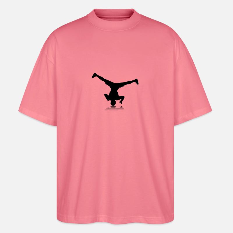 Breakdancer (spin) - Stanley/Stella Oversized Unisex Bio T-Shirt Blaster 2.0 - Pink 