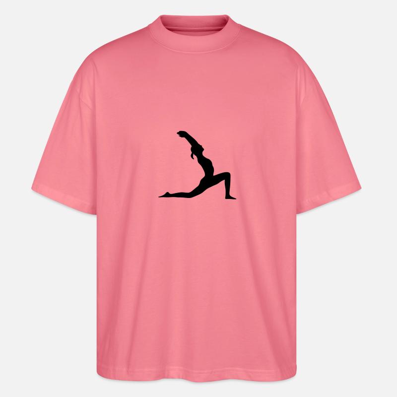 Yoga Halbmond - Stanley/Stella Oversized Unisex Bio T-Shirt Blaster 2.0 - Pink