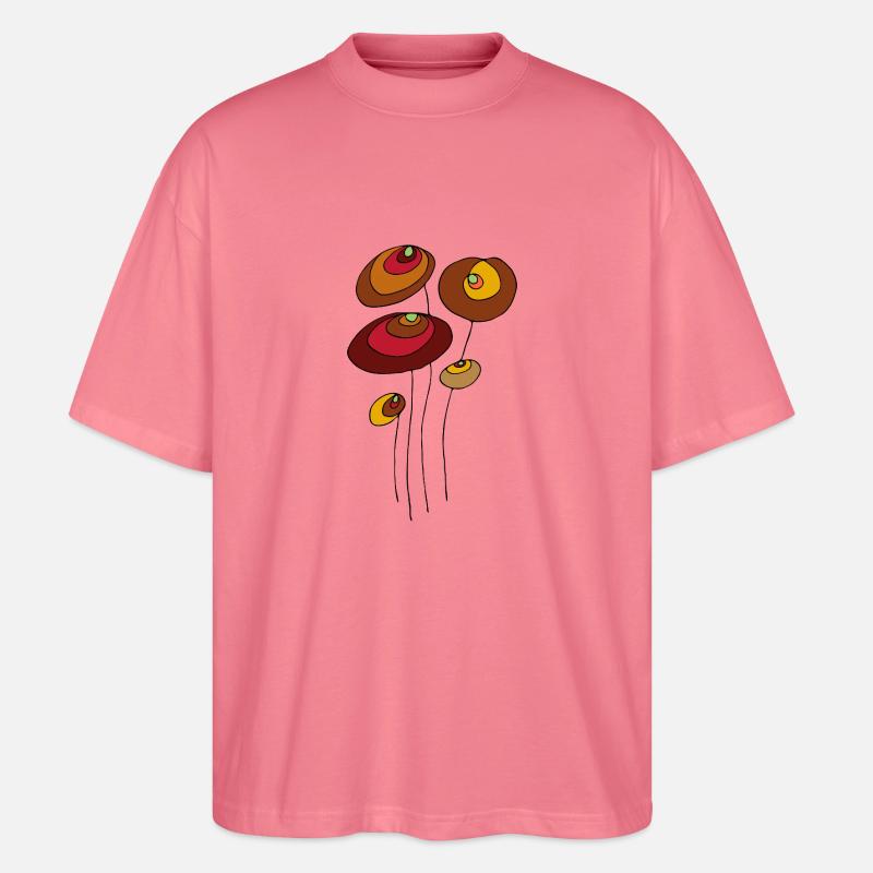 Blumen - Stanley/Stella Oversized Unisex Bio T-Shirt Blaster 2.0 - Pink 