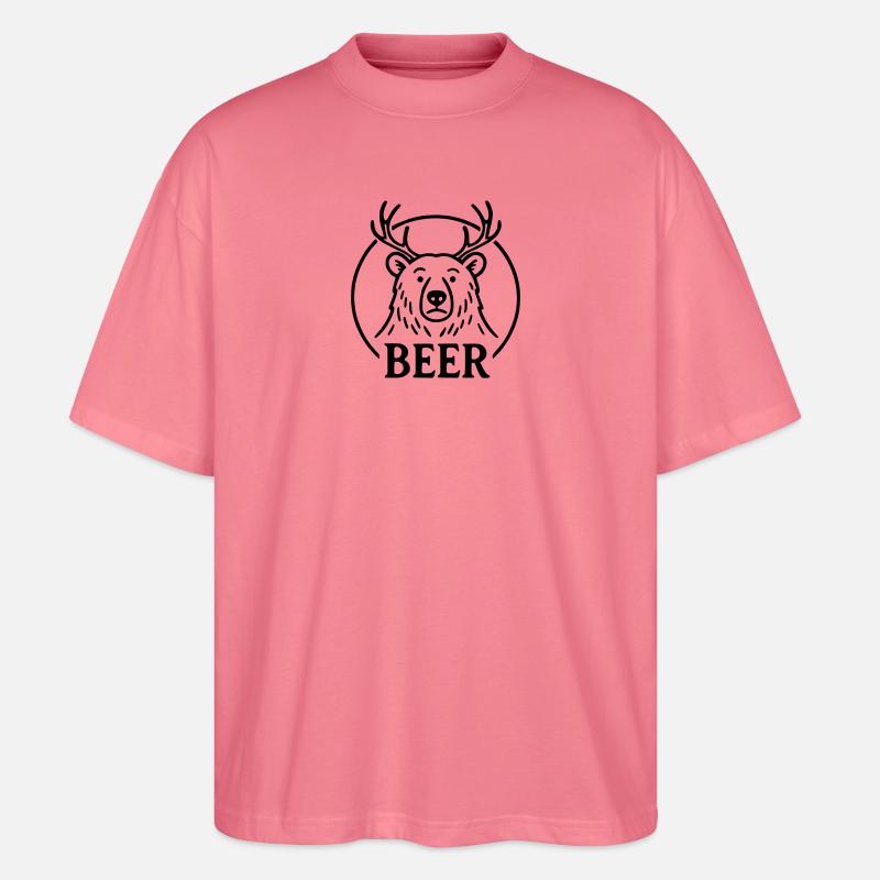 Bier - Stanley/Stella Oversized Unisex Bio T-Shirt Blaster 2.0 - Pink 