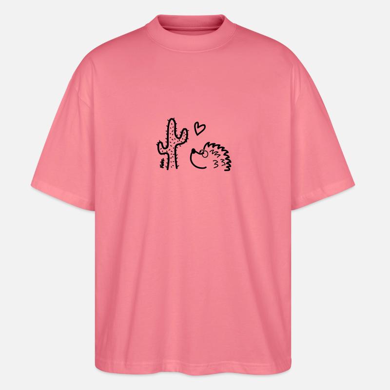 Igel in love - Stanley/Stella Oversized Unisex Bio T-Shirt Blaster 2.0 - Pink 