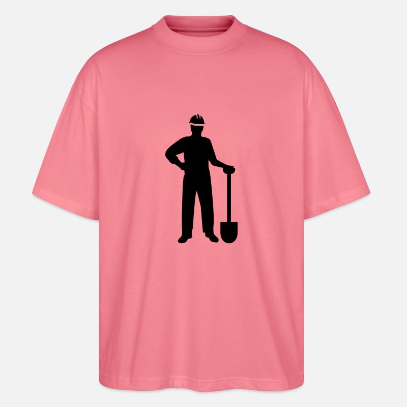Bauarbeiter - Stanley/Stella Oversized Unisex Bio T-Shirt Blaster 2.0 - Pink 
