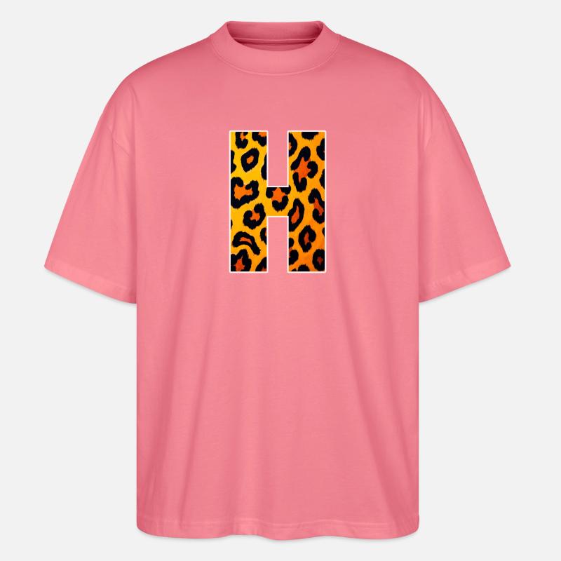 Leopard Print HForm - Stanley/Stella Oversized Unisex Bio T-Shirt Blaster 2.0 - Pink 