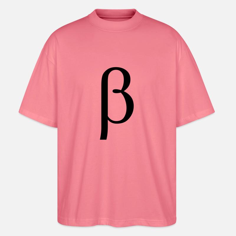 beta græske bogstav - Stanley/Stella Oversize Unisex Øko T-shirt Blaster 2.0 - pink 