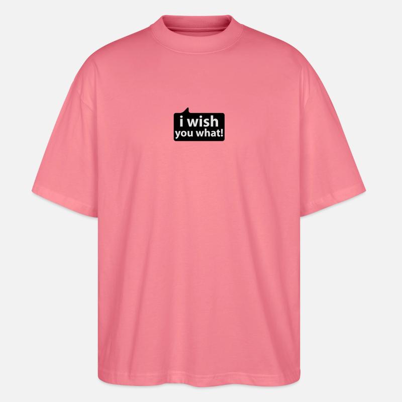 Ich wünsche Dir was - Stanley/Stella Oversized Unisex Bio T-Shirt Blaster 2.0 - Pink 