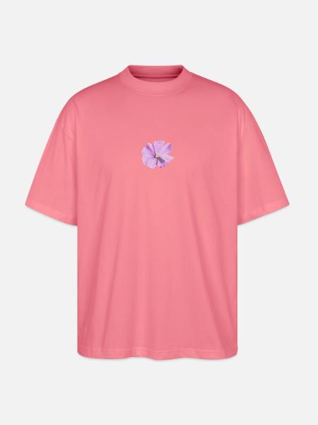 Lilas fleur aquarelle - T-shirt bio Blaster 2.0 coupe oversize Stanley/Stella Unisexe - rose