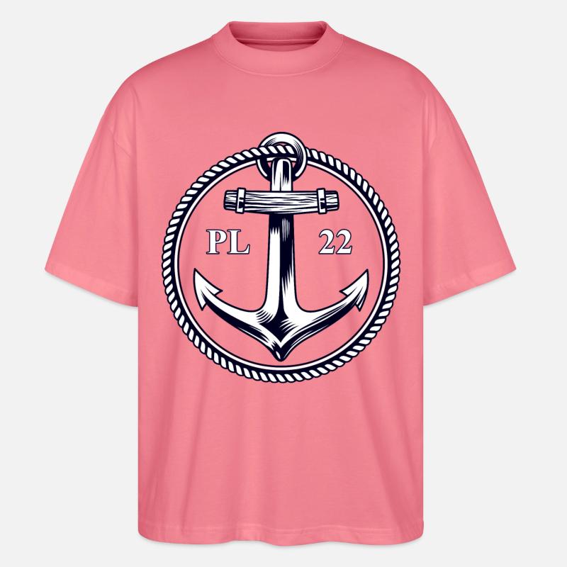 PL22 Marineanker - Stanley/Stella Oversized Unisex Bio T-Shirt Blaster 2.0 - Pink 