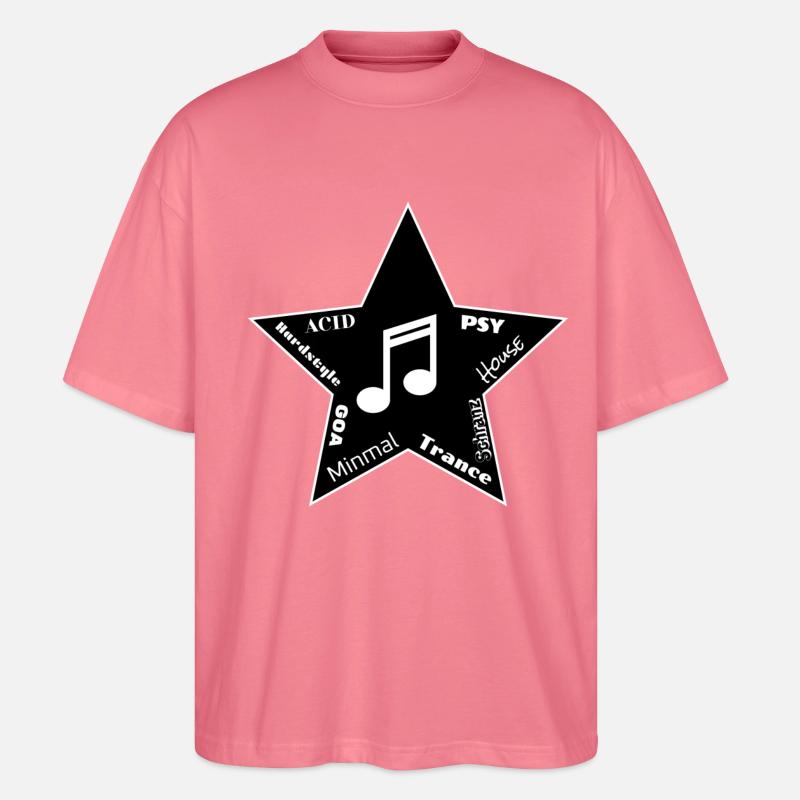 EDM Techno Stern - Stanley/Stella Oversized Unisex Bio T-Shirt Blaster 2.0 - Pink 