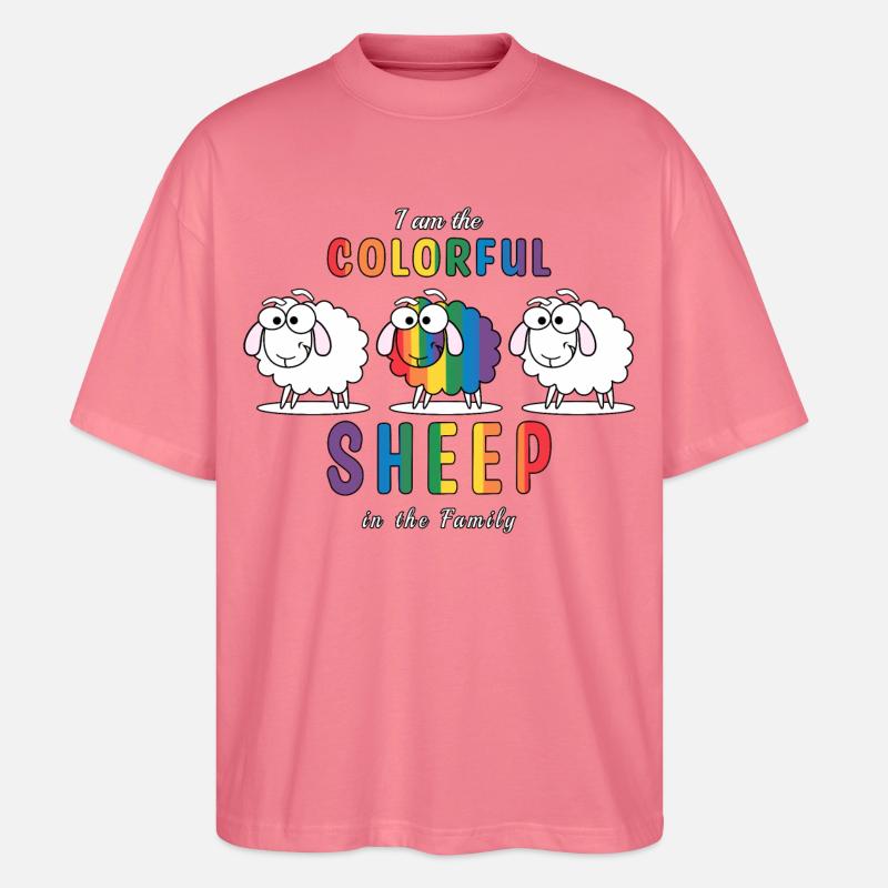 Das bunte Schaf - Stanley/Stella Oversized Unisex Bio T-Shirt Blaster 2.0 - Pink 