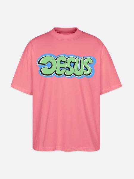 Jesus - Stanley/Stella Oversized Unisex Organic T-shirt Blaster 2.0 - pink joy