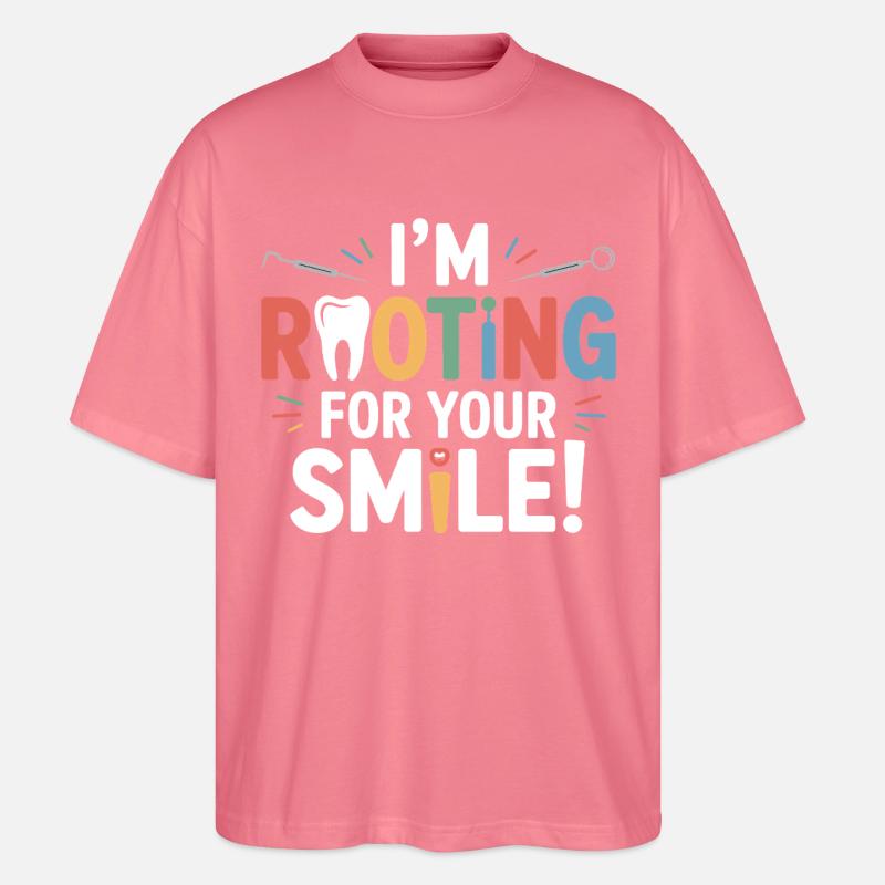 Conception technique de l’articulateur dentaire - T-shirt bio Blaster 2.0 coupe oversize Stanley/Stella Unisexe - rose 