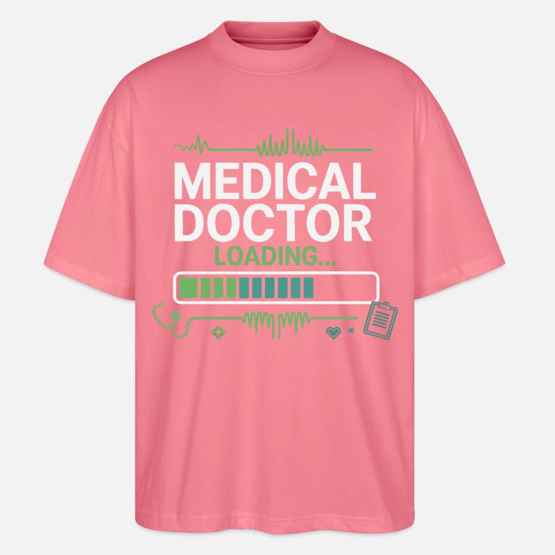 Medizinischer Doktor Loading - Stanley/Stella Oversized Unisex Bio T-Shirt Blaster 2.0 - Pink 