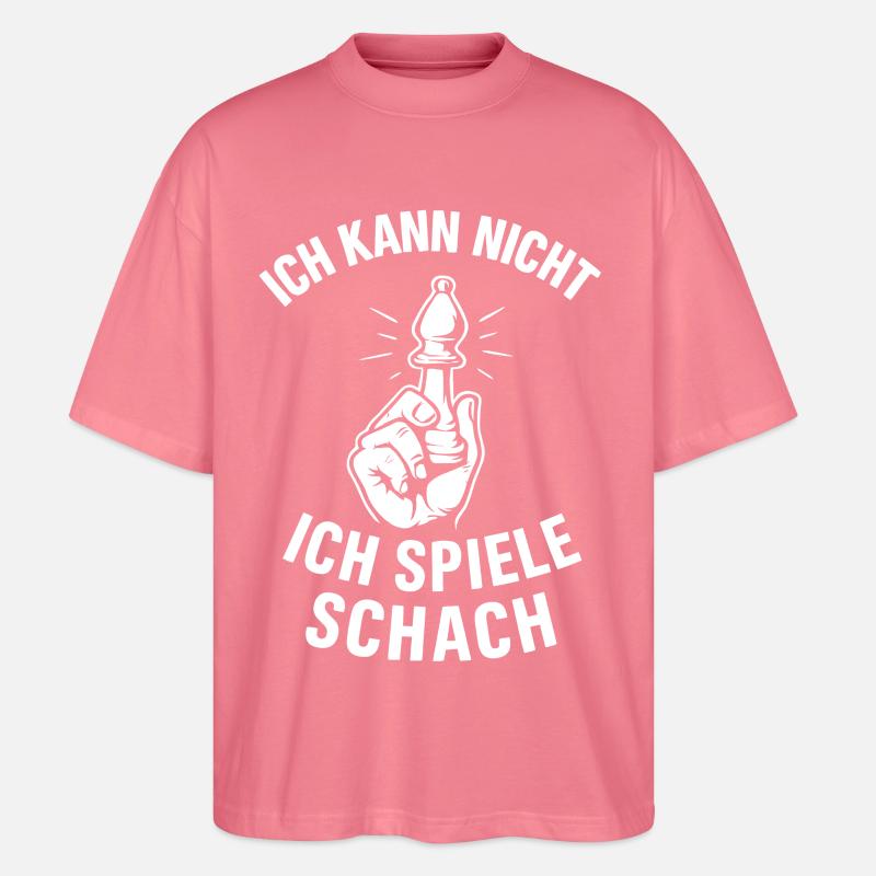Schach Ausrede - Stanley/Stella Oversized Unisex Bio T-Shirt Blaster 2.0 - Pink 