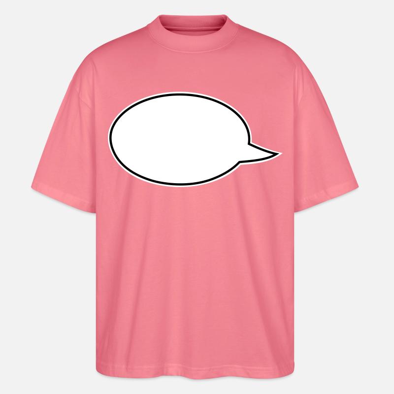 Sprechblasen Comic links - Stanley/Stella Oversized Unisex Bio T-Shirt Blaster 2.0 - Pink 
