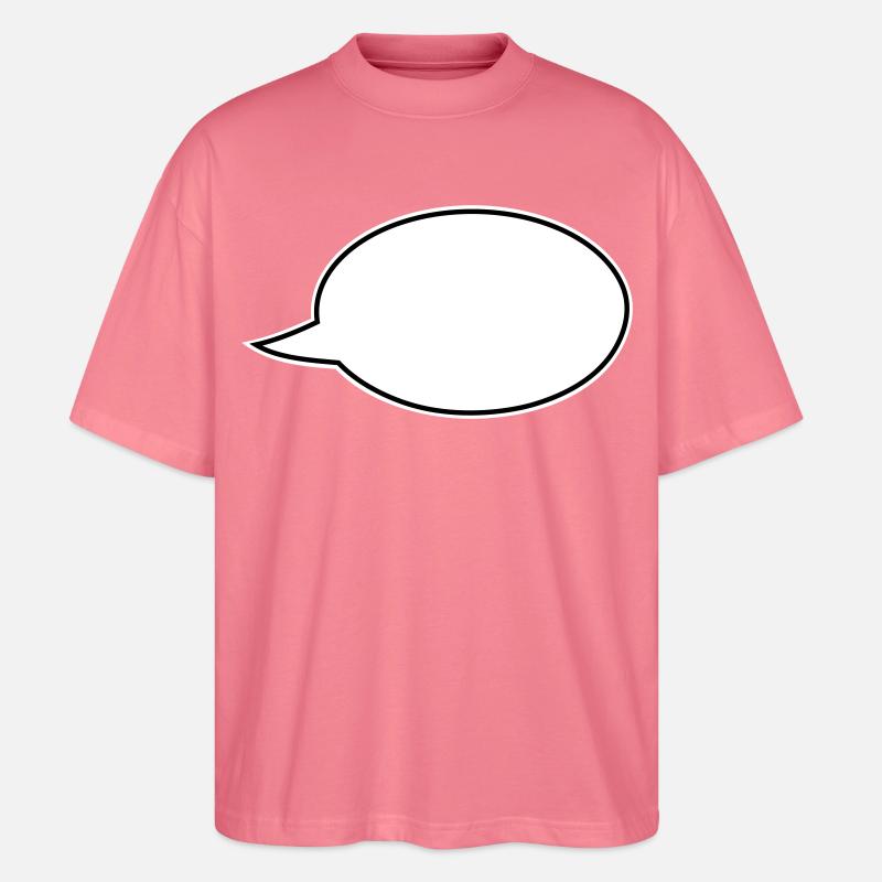 Speech bubble comic right - Stanley/Stella Oversized Unisex Organic T-shirt Blaster 2.0 - pink joy 