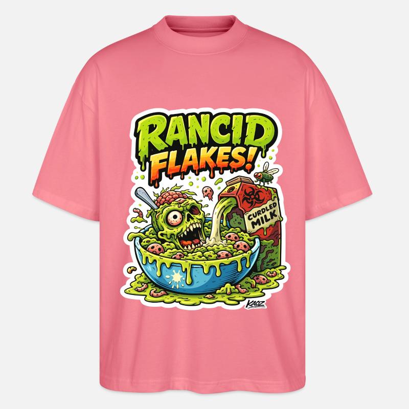 Ekelhaftes Schädelflockenmonster - Stanley/Stella Oversized Unisex Bio T-Shirt Blaster 2.0 - Pink