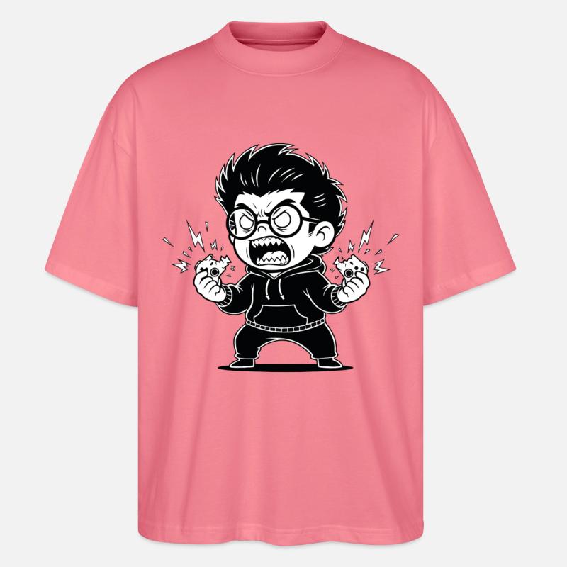 Gamer Anger Controller Zerbrochene Wut - Stanley/Stella Oversized Unisex Bio T-Shirt Blaster 2.0 - Pink 