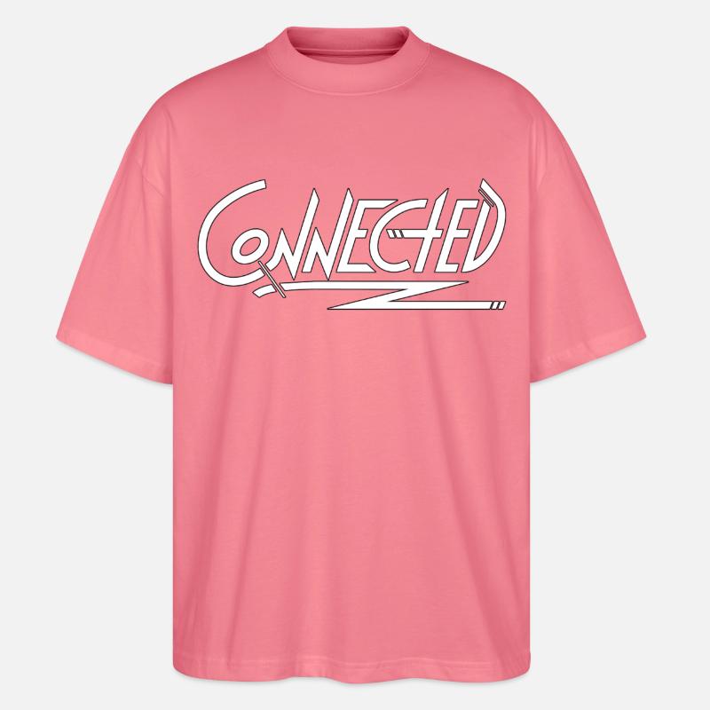 Connected_white_simple - Stanley/Stella Oversized Unisex Bio T-Shirt Blaster 2.0 - Pink
