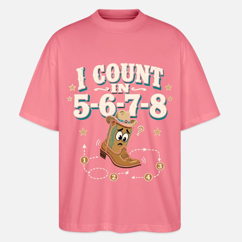 Compte 5-6-7-8 - T-shirt bio Blaster 2.0 coupe oversize Stanley/Stella Unisexe - rose 