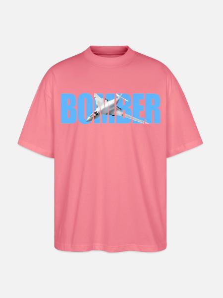 Bomber Tu-160 - Stanley/Stella Oversized Unisex Organic T-shirt Blaster 2.0 - pink joy 