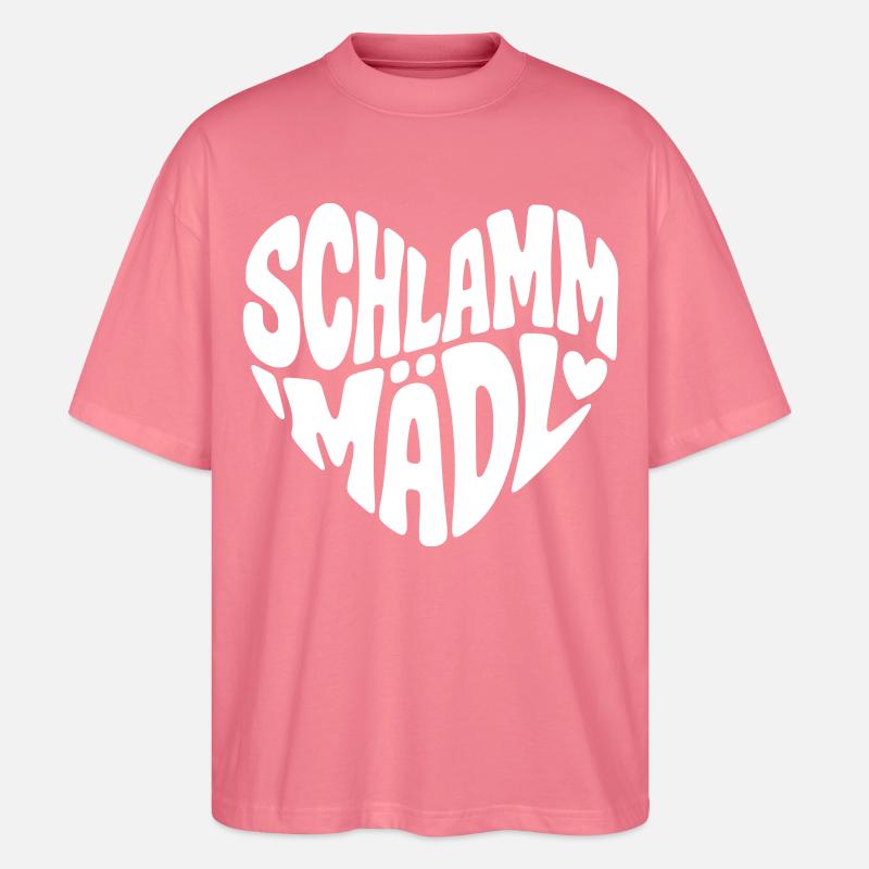 Schlamm Mädel - Stanley/Stella Oversized Unisex Bio T-Shirt Blaster 2.0 - Pink
