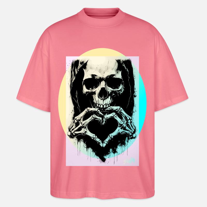 Das Herz des Todes ☠ - Stanley/Stella Oversized Unisex Bio T-Shirt Blaster 2.0 - Pink 