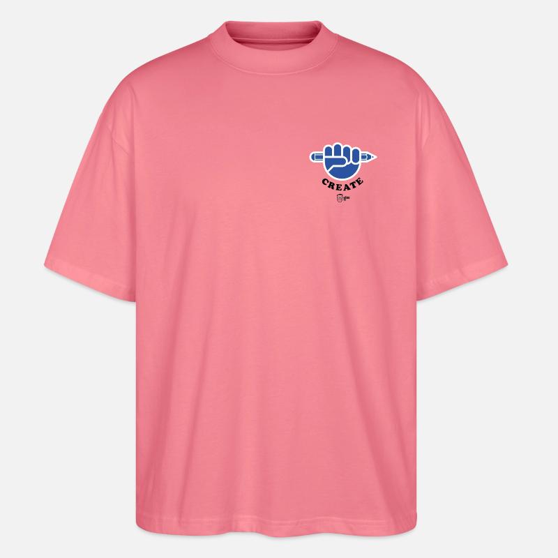 Create! - Stanley/Stella Oversized Unisex Organic T-shirt Blaster 2.0 - pink joy