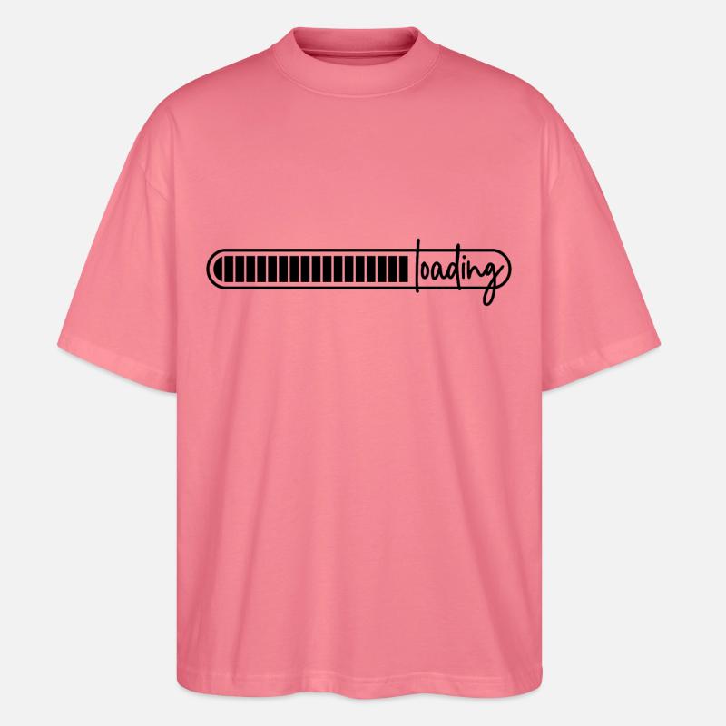 loading bar - loading - loading - Stanley/Stella Oversized Unisex Organic T-shirt Blaster 2.0 - pink joy 