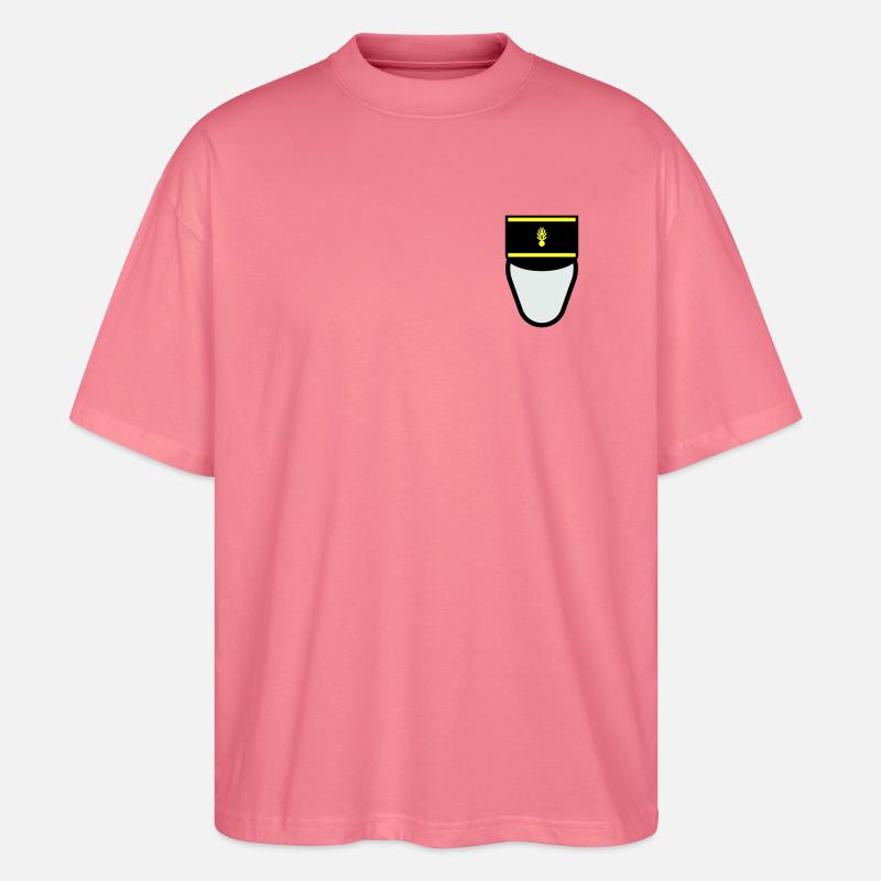 Gendarm Képi G.M. (Mobile Constable) - Stanley/Stella Oversized Unisex Bio T-Shirt Blaster 2.0 - Pink 