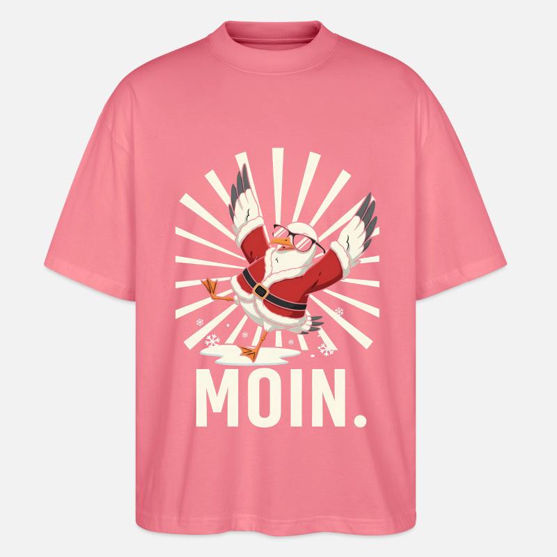 Weihnachtsmann-Möwe Santa-Kleidung Maritime - Stanley/Stella Oversized Unisex Bio T-Shirt Blaster 2.0 - Pink