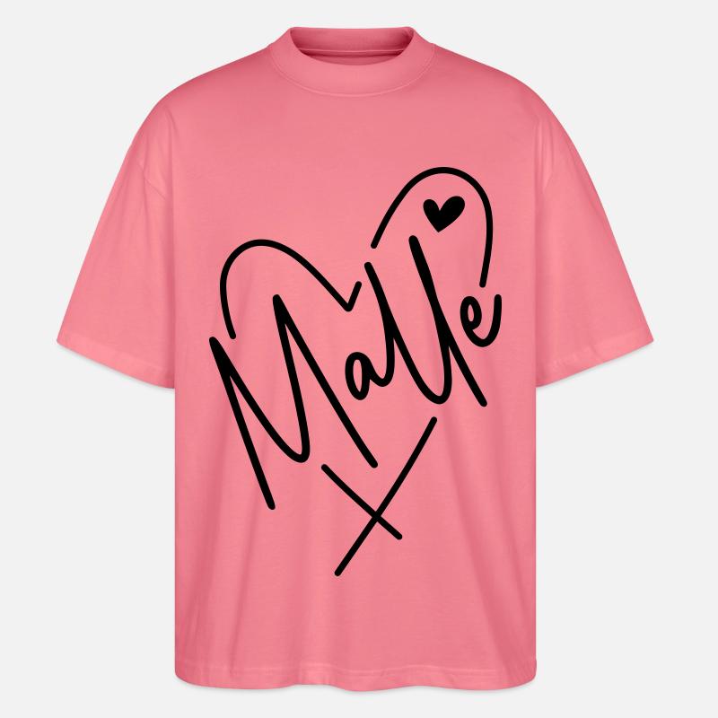 Malle Herz - Stanley/Stella Oversized Unisex Bio T-Shirt Blaster 2.0 - Pink