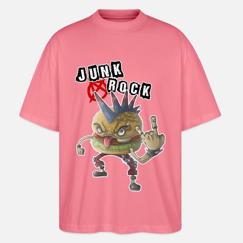 Junk Rock - Stanley/Stella Oversized Unisex Bio T-Shirt Blaster 2.0 - Pink 