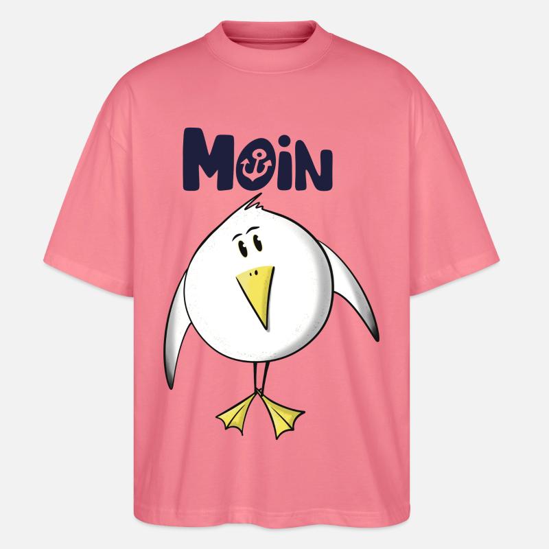 Möwe Moin Anker - Stanley/Stella Oversized Unisex Bio T-Shirt Blaster 2.0 - Pink 