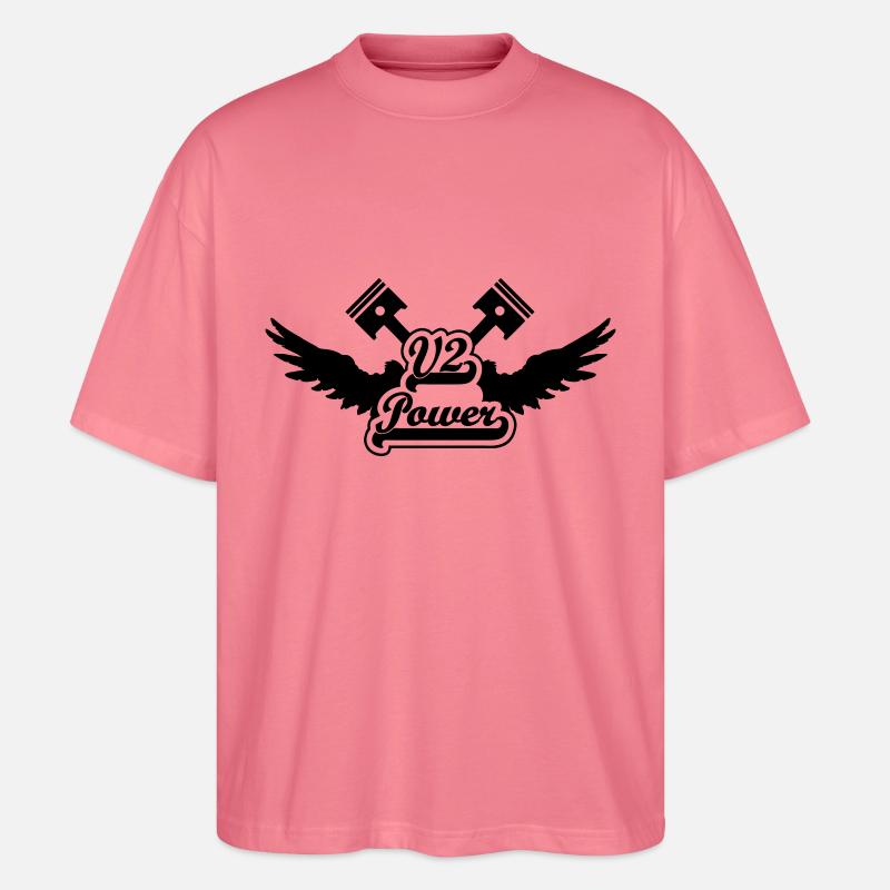 V2 Power - Stanley/Stella Oversized Unisex Bio T-Shirt Blaster 2.0 - Pink 
