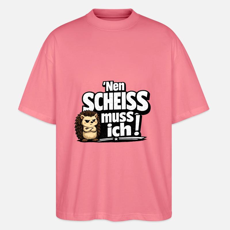 Nen Scheiss Muss Ich Igel - Stanley/Stella Oversized Unisex Bio T-Shirt Blaster 2.0 - Pink 