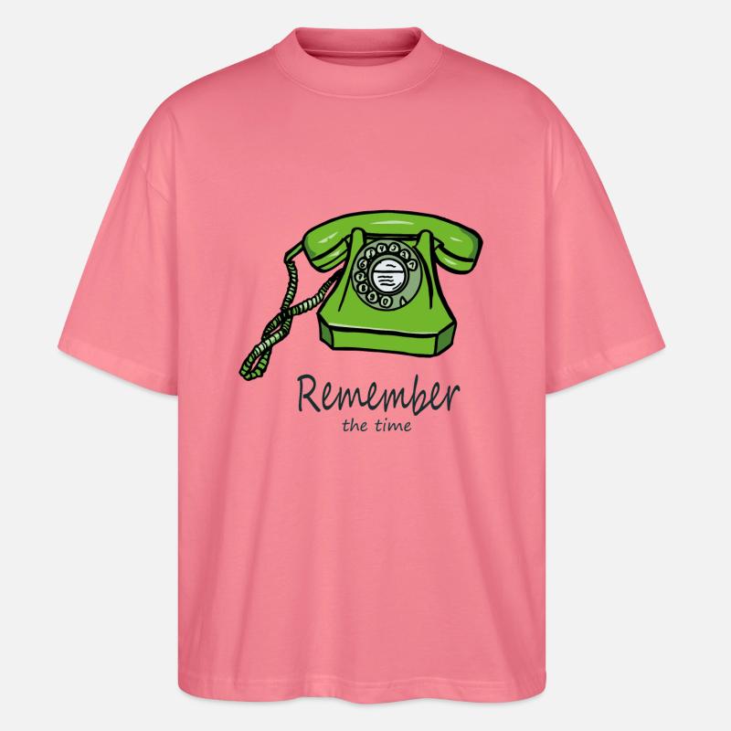 RememberTelefon - Stanley/Stella Oversized Unisex Bio T-Shirt Blaster 2.0 - Pink 