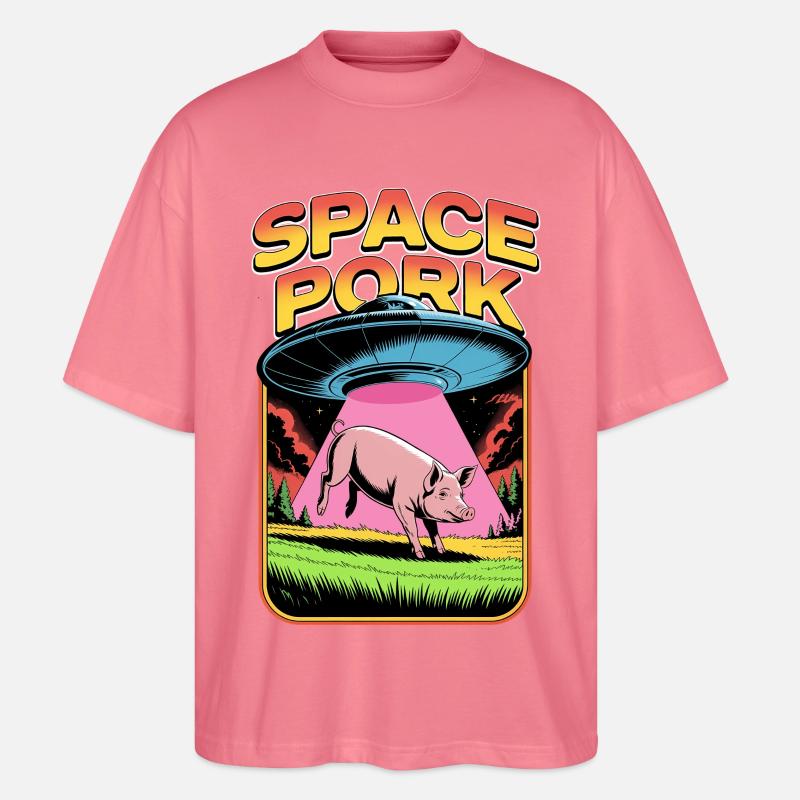 Weltraumschweinefleisch - Stanley/Stella Oversized Unisex Bio T-Shirt Blaster 2.0 - Pink 