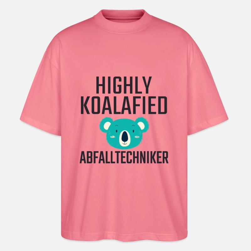 Abfalltechniker Koalafied - Stanley/Stella Oversized Unisex Bio T-Shirt Blaster 2.0 - Pink 
