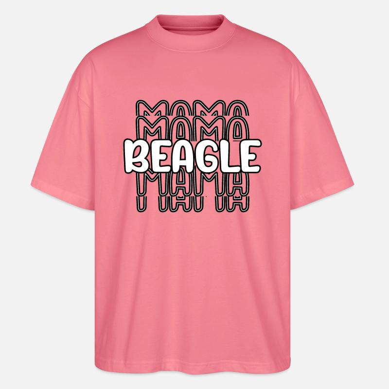 Beagle Mama - Stanley/Stella Oversized Unisex Bio T-Shirt Blaster 2.0 - Pink 