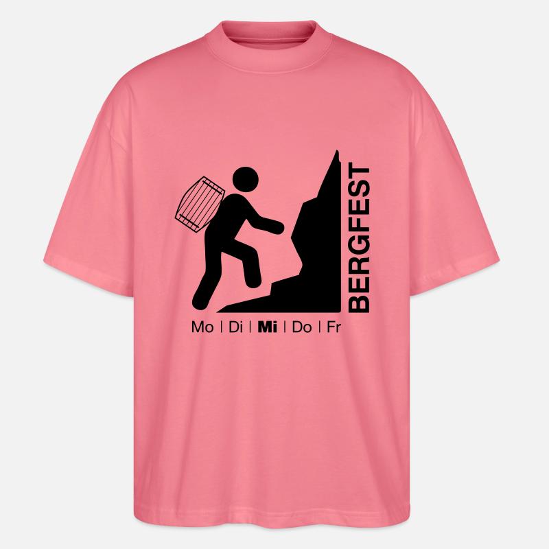 bergfest - Stanley/Stella Oversized Unisex Bio T-Shirt Blaster 2.0 - Pink 