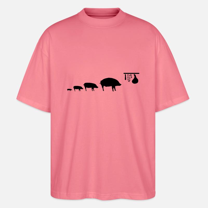 pig_evolution - Stanley/Stella Oversized Unisex Bio T-Shirt Blaster 2.0 - Pink 