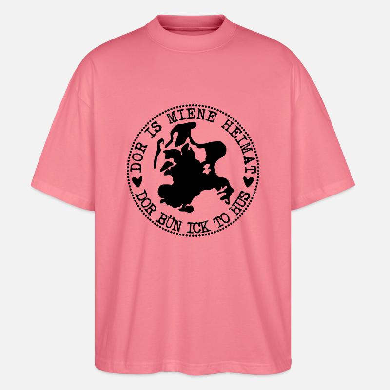 ruegen heimat - Stanley/Stella Oversized Unisex Bio T-Shirt Blaster 2.0 - Pink 