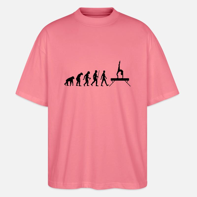 Evolution Schwebebalken - Stanley/Stella Oversized Unisex Bio T-Shirt Blaster 2.0 - Pink 