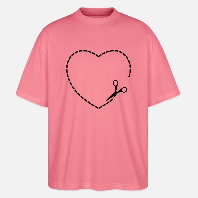 herz - Stanley/Stella Oversized Unisex Bio T-Shirt Blaster 2.0 - Pink 