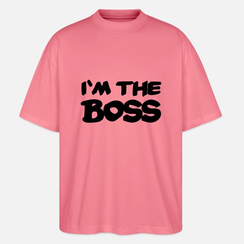 I'm the Boss - T-shirt bio Blaster 2.0 coupe oversize Stanley/Stella Unisexe - rose